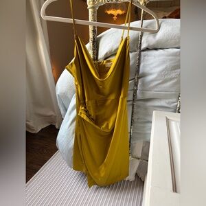 Silk Green Mini Dress Molly Green